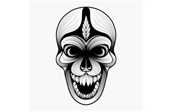 Download Tattoo Tribal Skull Vector Art - Premium Resources
