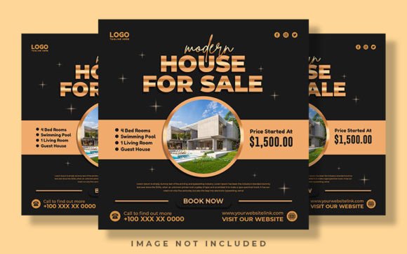 Download Real Estate Golden Black Social Media - Golden black Collection