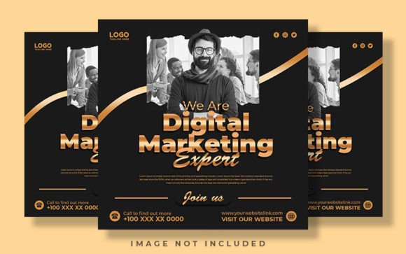 Download Golden Black Digital Marketing Social - Golden black Collection